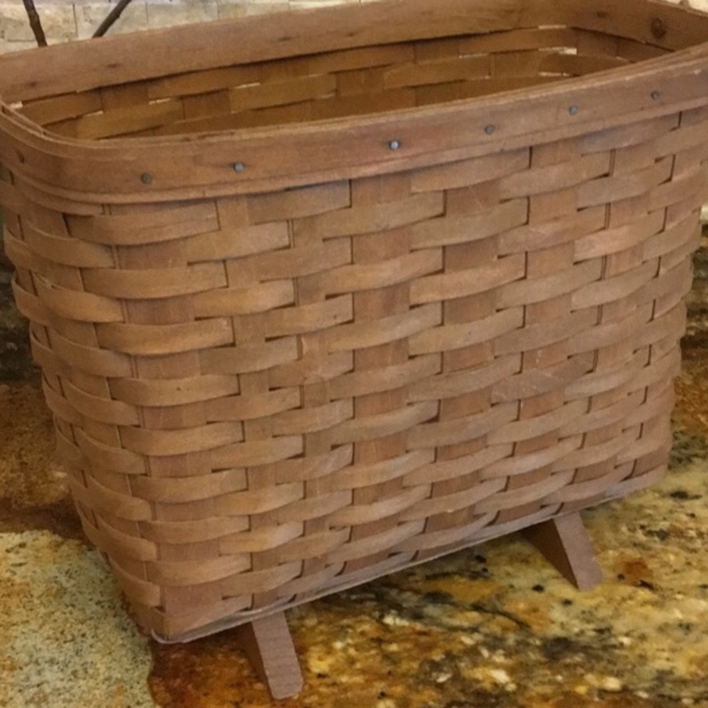 Longaberger  magazine rack with liner